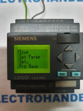 Siemens Logo 12/24RC  6ED1 0521-1MD00-0BA6  
ZVC2NC0382963 
