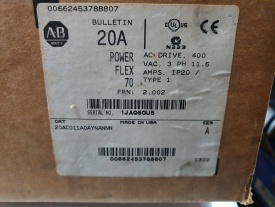 Allen-Bradley Powerflex 70  4 Kw 1JAQ6OU5