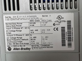 Allen-Bradley Powerflex 70  4 Kw 1JAQ6OU5