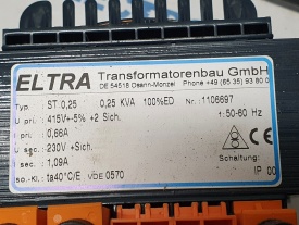 Eltra ST 0,25 1106697  415V +/- 5% * 230V 1,09A