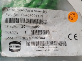 Harting RJ45 cable   20 meter IP20 Han 3A