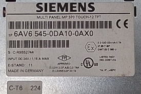 Siemens MP370 Touch 6AV6545-0DA10-0AX0 2744