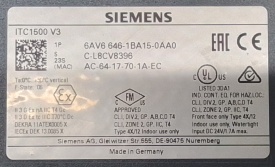 Siemens ITC1500 V3 6AV6 646-1BA15-0AA0 8396