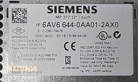 Siemens MP377 12" Touch 6AV6 644-0AA0-2AX0 9478