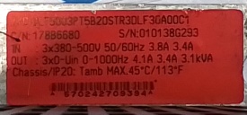 Danfoss VLT 5003 1,5 kW 010138G293