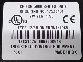 Danfoss VLT 5002 1,1kW 018428G409