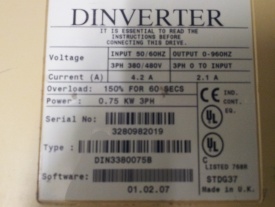Control Techniques Dinverter 0.75 kw  3280982019
