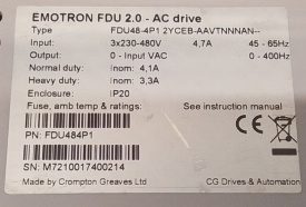Emotron FDU 2.0 1,5kW M7210017400214