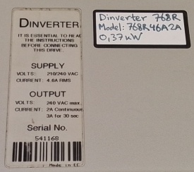 Control Techniques Dinverter 768R 0,37kW 541168