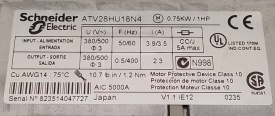 Telemecanique Altivar 28 0,75kW 823514047727
