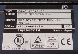 Fuji Electric Frenic-Mini 0,75kW 4Z3249R0218H