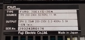 Fuji Electric FVR-E11 0,75kW 293243R0176