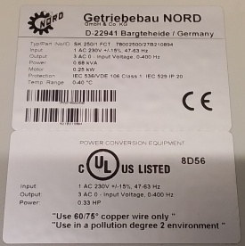 NORDAC Vector MC 0,25kW 27B210894