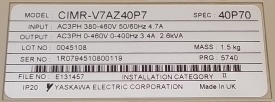 Omron Varispeed V7 1,1kW 1R0794510800119