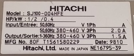 Hitachi SJ100 0,4kW 80F T1561580229
