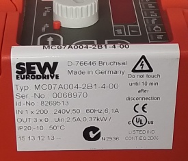 SEW Movitrac 07 0,37kW 0068970