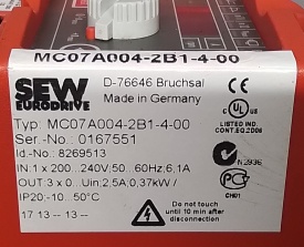 SEW Movitrac 07 0,37kW 0167551