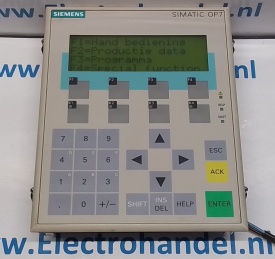 Siemens Simatic OP7-DP 6AV3607-1JC20-0AX1 C-VDG56575