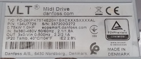 Danfoss FC-280 0.75kW 337202G272
