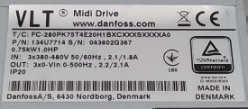 Danfoss FC-280 0.75kW 043602G367