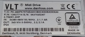 Danfoss FC-280 0.75kW 043702G367