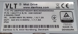 Danfoss FC-280 0.55kW 036102G387
