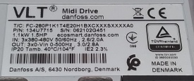 Danfoss FC-280 1.1kW 062102G451