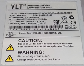 Danfoss FC-302 0.75kW 033323G455