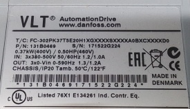 Danfoss FC-302 0.37kW 171522G224
