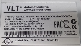Danfoss FC-302 0.37kW 171422G224