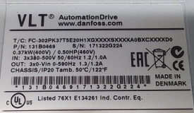 Danfoss FC-302 0.37kW 171322G224