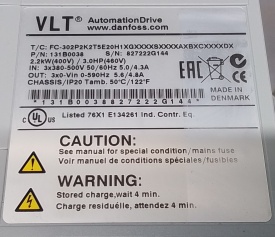 Danfoss FC-302 2.2kW 827222G144