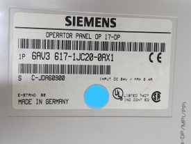 Siemens OP17-DP 6AV3617-1JC20-0AX1 JDA60900