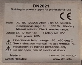 IFM Electronic DN2021 3A