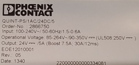 Phoenix Contact Quint-PS/1AC/24DC/5 5A