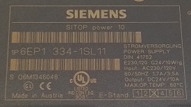Siemens Sitop power 10 6EP1334-1SL11 10A