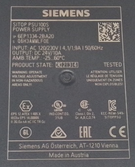Siemens Sitop PSU100S 6EP1334-2BA20 10A