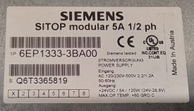 Siemens Sitop modular 5A 1/2ph 6EP1333-3BA00