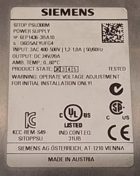 Siemens Sitop PSU300M 6EP1436-3BA10