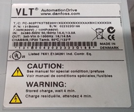 Danfoss FC-302 7.5kW 022322G188