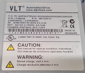 Danfoss FC-302 2.2kW 385122G161