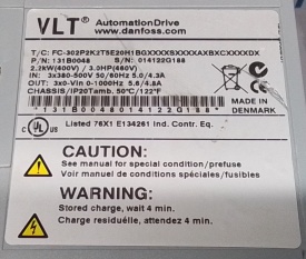 Danfoss FC-302 2.2kW 014122G188