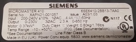 Siemens Micromaster 410 0.37kW XAPN21-001057