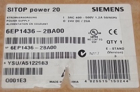 Siemens Sitop Power 20 6EP1436-2BA00 20A