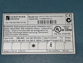 Eurotherm 650V 1.5 Kw 112788801002103