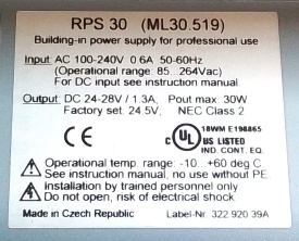 Hirschmann RPS 30 (ML30.519) 24V 1.3A