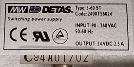 Mean Well Detas 5-60 ST 24V 2.5A
