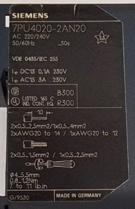 Siemens 7PU4020-2AN20