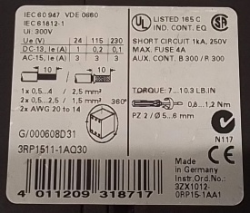 Siemens 3RP1511-1AQ30