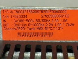 Danfoss VLT 5001  0,75 kw  056836G102